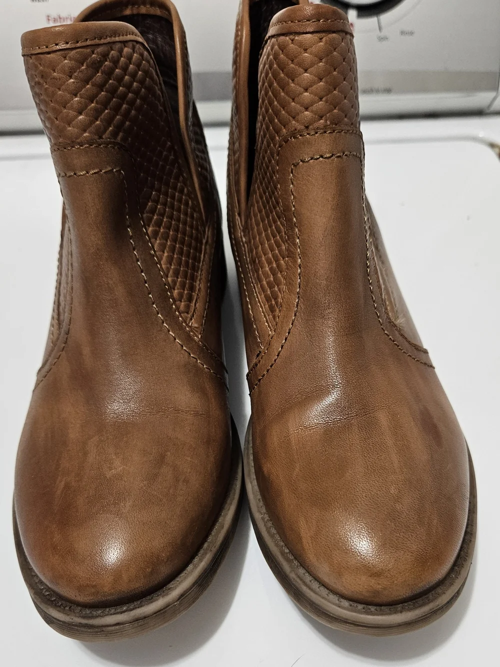 Roan Womens Brown Leather Cutout Ankle Boots Size 7
